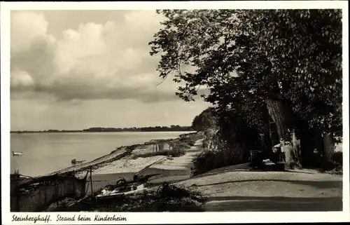 Ak Steinberghaff Steinberg in Schleswig Holstein, Strandpartie beim Kinderheim