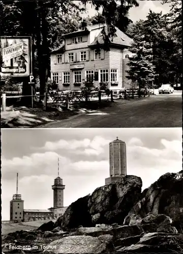 Ak Niederreifenberg Schmitten im Taunus, Großer Feldberg, Restaurant-Pension Tannenheim, Sandplacken