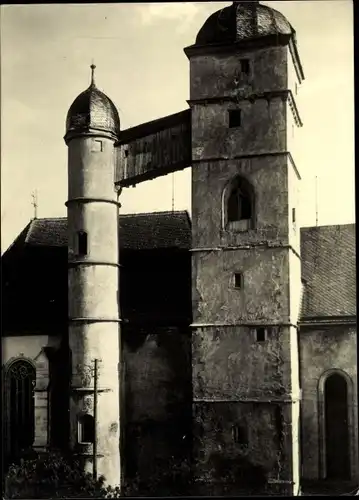 Ak Dettelbach am Main Unterfranken, Türme der Stadtkirche