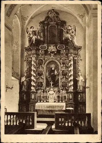 Ak Klosterkreuzberg Bischofsheim an der Rhön, Kloster Kreuzberg, Antonius-Altar, Wallfahrtskirche