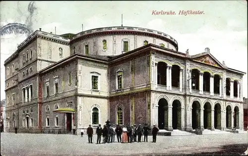 Ak Karlsruhe in Baden, Hoftheater