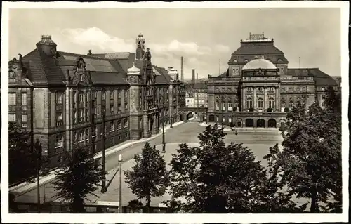 Ak Chemnitz in Sachsen, Museum und Opernhaus