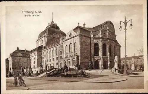 Ak Freiburg im Breisgau, Stadttheater