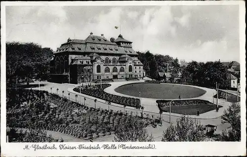 Ak Mönchengladbach, Vorderansicht der Kaiser Friedrich Halle