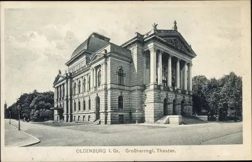 Ak Oldenburg im Großherzogtum Oldenburg, Großherzogliches Theater