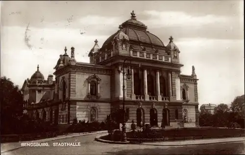 Ak Rendsburg in Schleswig Holstein, Stadthalle