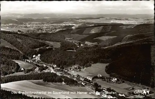 Ak Bredenbruch Hemer im Sauerland, Bredenbruchertal mit Hemer und Deilinghofen