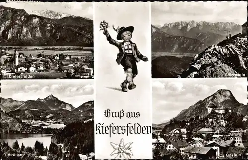 Ak Kiefersfelden Oberbayern, Ort, Bruchstein, Kufstein, Hechtsee