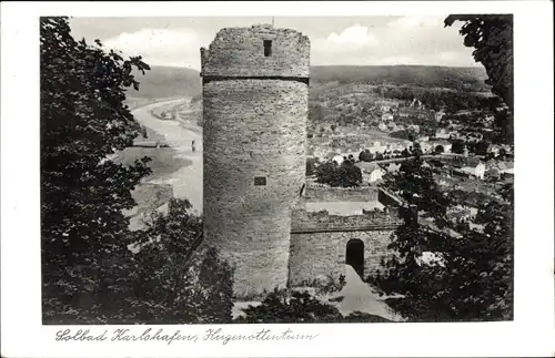 Ak Bad Karlshafen an der Weser, Hugenottenturm