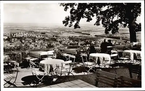 Ak Bad Nauheim im Wetteraukreis, Blick vom Johannisberg auf den Ort