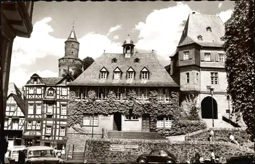 Ak Idstein im Taunus Hessen, Rathaus mit Hexenturm