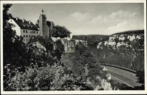 Ak Langenbrunn Beuron in Württemberg, Schloss Werenwag