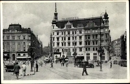 Ak Brno Brünn Südmähren, Viktoria-Platz, Namesti Viktoria