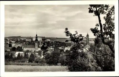 Ak Domažlice Taus Region Pilsen, Teilansicht