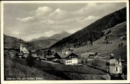 Ak Oberau Wildschönau Tirol, Teilansicht mit der hohen Salve