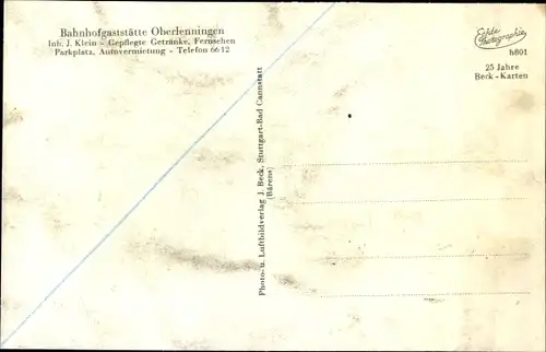 Ak Oberlenningen Lenningen, Panorama, Wielandstein, Turnhalle, Kirchenpartie, Bahnhofgaststätte