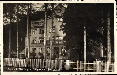 Ak Honau Lichtenstein in Baden Württemberg, Pilgerheim Echazquelle