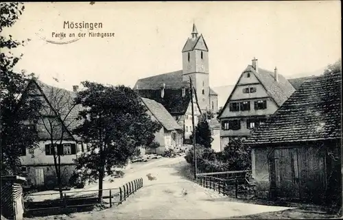 Ak Mössingen in Baden Württemberg, Kirchgasse