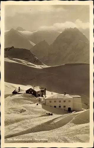 Ak Oberstdorf im Oberallgäu, Nebelhornbahn, Bergstation