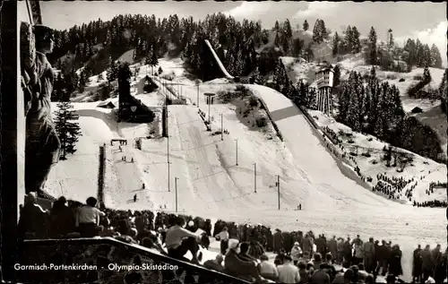 Ak Garmisch Partenkirchen in Oberbayern, Olympia Skistadion, Sprungschanze