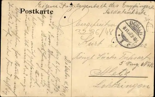 Ak Döbeln in Sachsen, Wache des 11. KS Infanterie Regiments Nr. 139