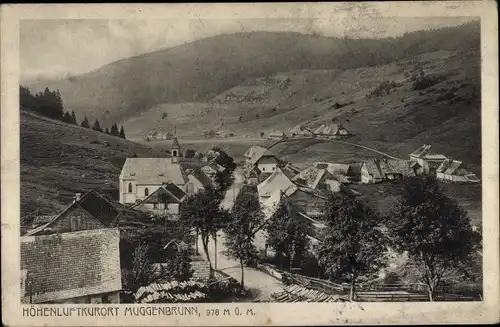 Ak Muggenbrunn Todtnau im Südschwarzwald, Blick auf den Ort