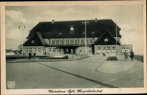 Ak Westerland auf Sylt, Hauptbahnhof