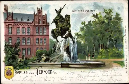 Litho Herford in Westfalen, Wittekind Denkmal