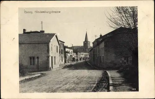 Ak Essey lès Nancy Meurthe et Moselle, Hindenburgstraße