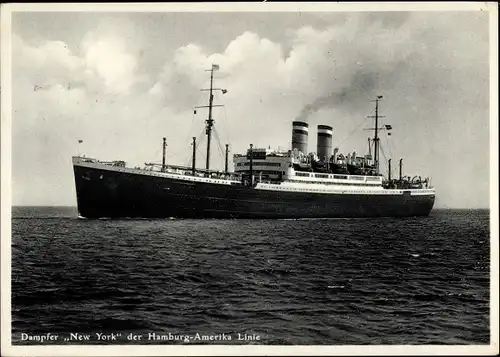 Ak Dampfer New York, HAPAG