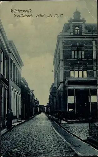 Ak Winterswijk Gelderland Niederlande, Wooldstraat, Hotel de Klok