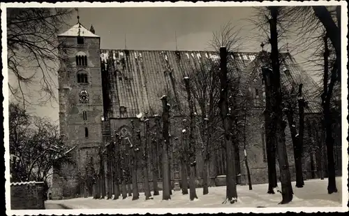 Foto Ak Verden an der Aller, Der Dom, Winter