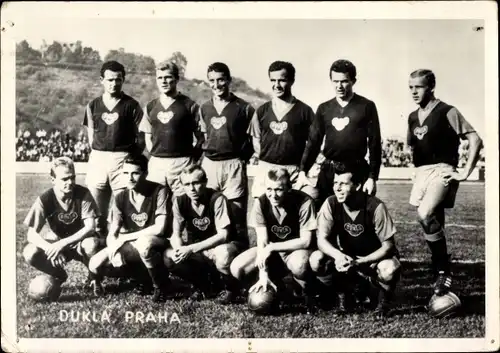 Foto Ak Praha Prag Tschechien, FK Dukla Praha, Fußballmannschaft