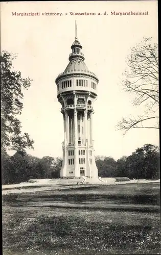 Ak Margitsziget Margareteninsel Budapest Ungarn, Margitszigeti viztorony, Wasserturm