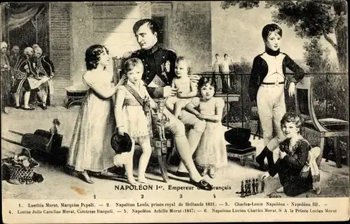Künstler Ak Napoléon 1er, Empereur des Francais, famille, enfants