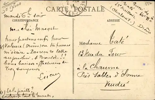 Ak Chabeuil Drôme, Hotel de Ville, Ancienne Porte