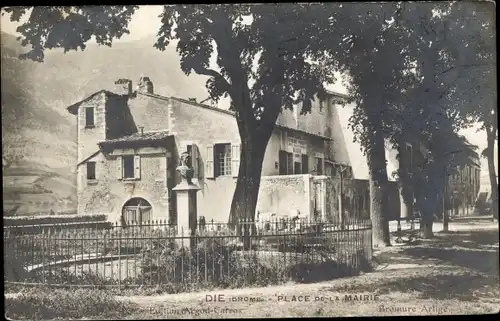 Ak Die Drôme, Place de la Marie