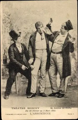 Ak Paris XVIII. Buttes Montmartre, Theatre Moncey, 50, Avenue de Clichy, L'Assommoir