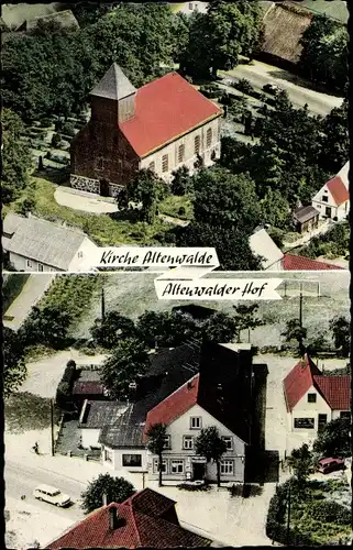 Ak Altenwalde Cuxhaven in Niedersachsen, Kirche, Altenwalder Hof