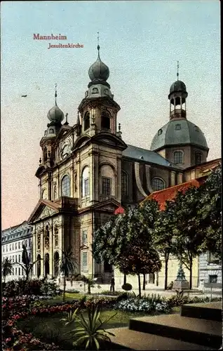 Ak Mannheim in Baden, Jesuitenkirche