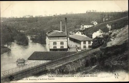 Ak Saint Priest Taurion Haute Vienne, L'Usine des Roches