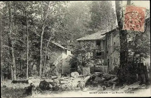 Ak Saint Junien Haute Vienne, Le Moulin de Vallière