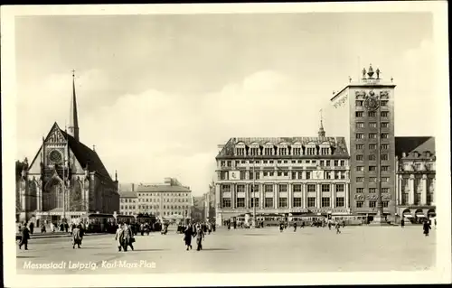 Ak Leipzig in Sachsen, Karl-Marx-Platz