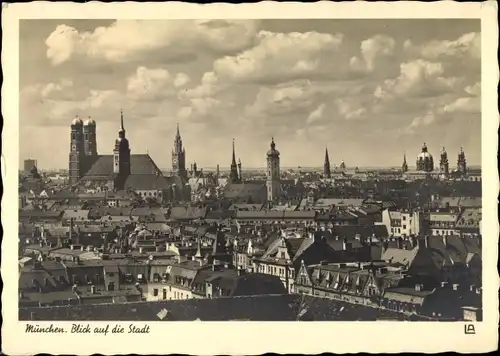 Ak München Bayern, Blick auf die Stadt, Panorama