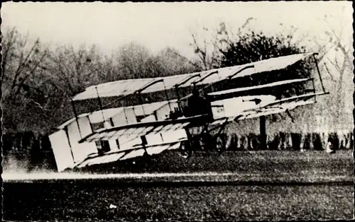 Ak Zivilflugzeug, Le Biplace Delegrange, construit par Voisin et monte par Ch. Voisin