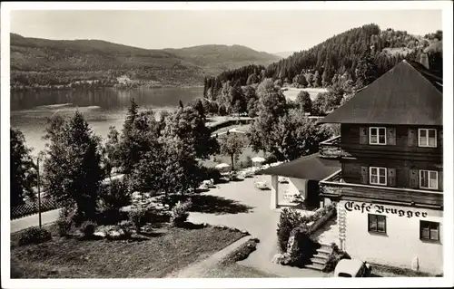 Ak Titisee Neustadt im Breisgau Hochschwarzwald, Café Brugger am See