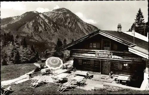 Ak Rottach Egern in Oberbayern, Wallberg, Berggasthaus "Bäckeralm"