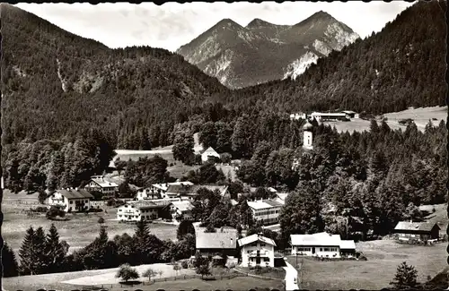 Ak Jachenau in Oberbayern, Gesamtansicht