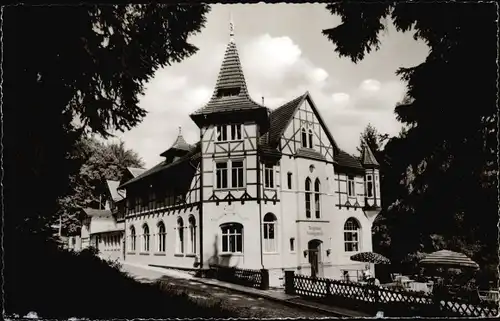 Ak Bad Sachsa in Niedersachsen, Berghaus Eulingswiese mit Terrasse