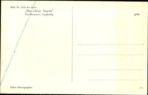 Ak Klein Westerland Brodersby, Schleipartie, Ruderboot
